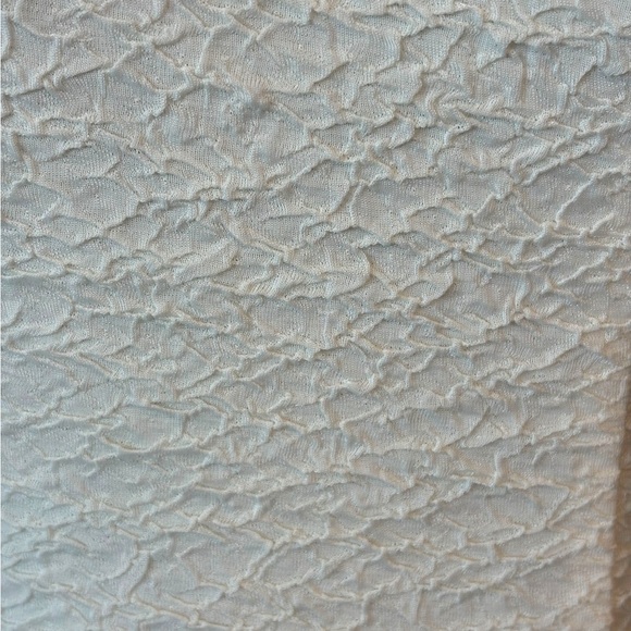 Two Tone Textured Ruffle Stretch Dress Small - Picture 5 of 7